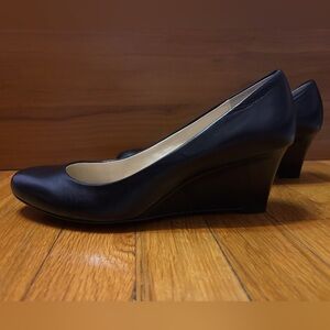 2.25” leather black heels